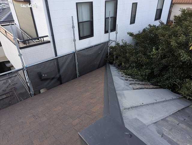 板金納まりの施工後